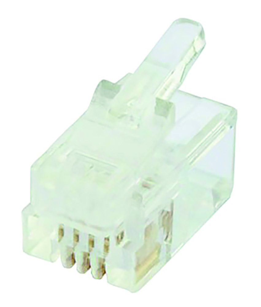 Other view of 4Cabling 016.011.0002 RJ12 Modular Plug 6p4c round solid (100 Pack)