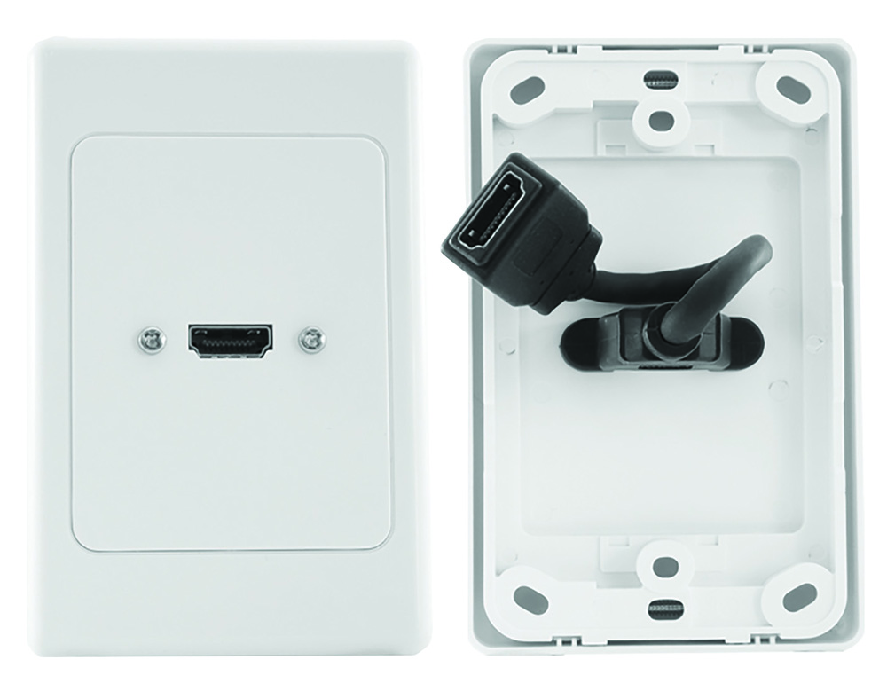 Other view of 4Cabling 016.004.0001 HDMI Wall Plate with Dongle