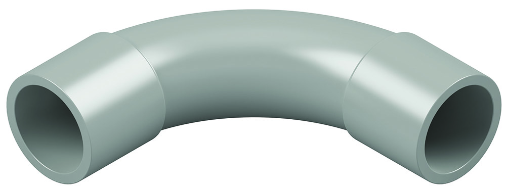 Other view of MATelec BEND-50G/STD - Standard Bend 90° PVC - Grey - 50mm