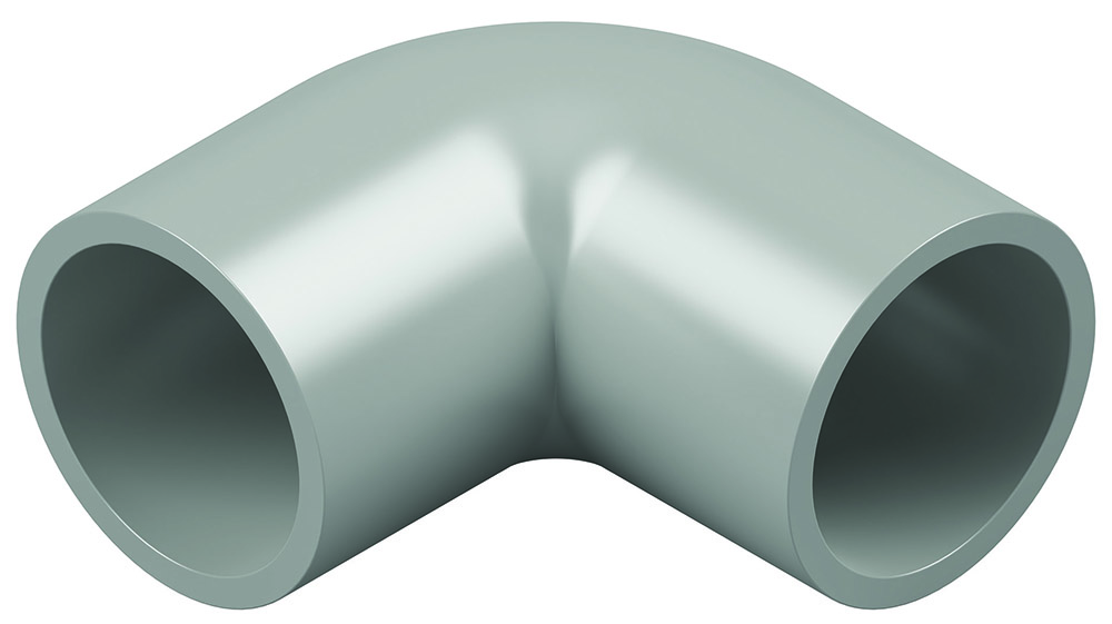 Other view of MATelec ELB-20G/RA - Elbow Right-Angle PVC - Grey - 20mm