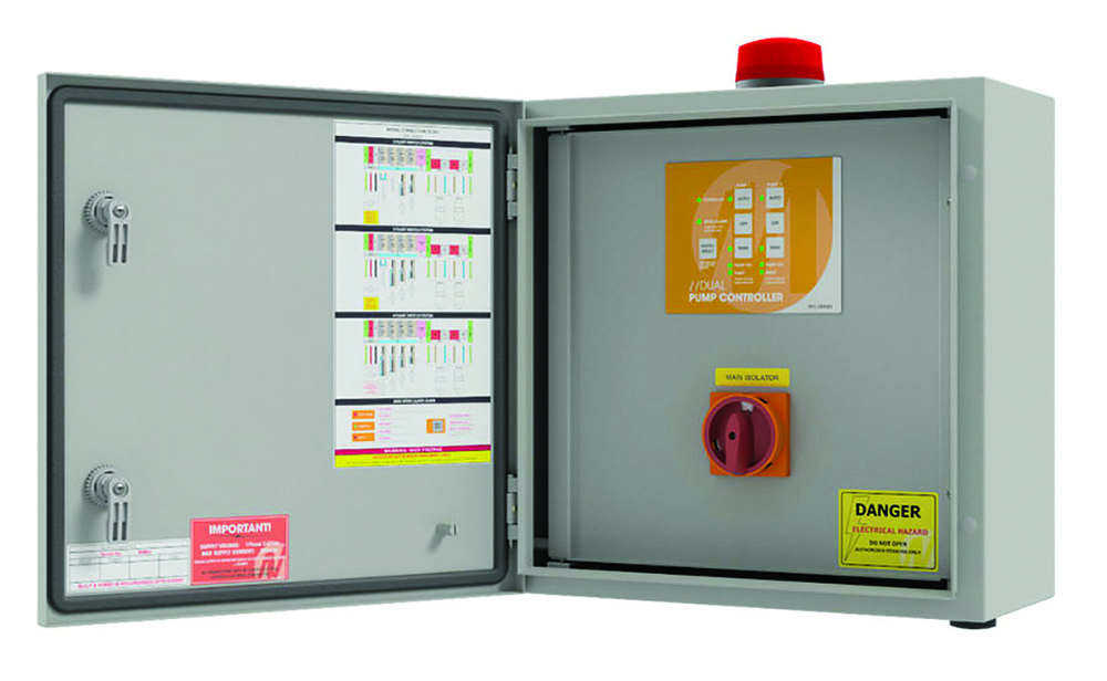 Other view of MATelec FPC-30220-B Dual Pump Controller - 1 Phase 18 Amp 4-6 Amp c/w BMS