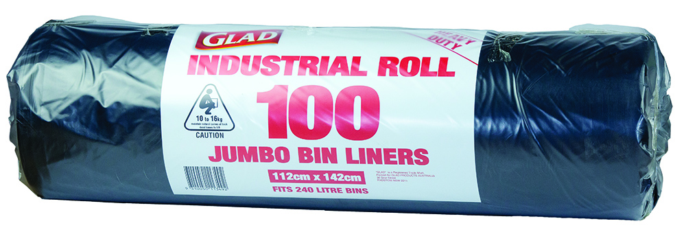 Other view of GLAD - Jumbo Bin Liner Roll - Black - 240L - Pack of 100