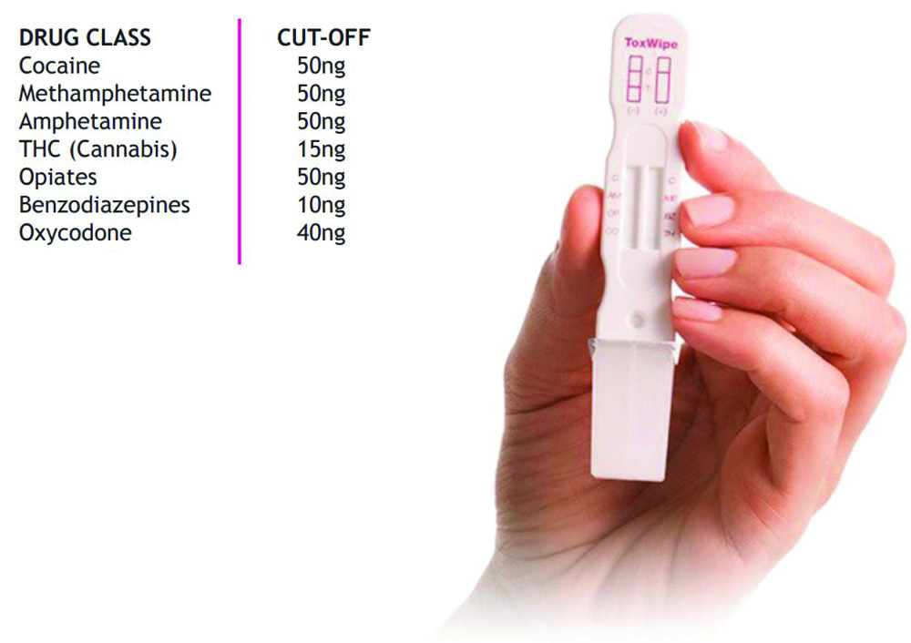 Other view of ToxWipe IN-OR-TW7 Oral Fluid DOA Test 7 Panel - Box of 25