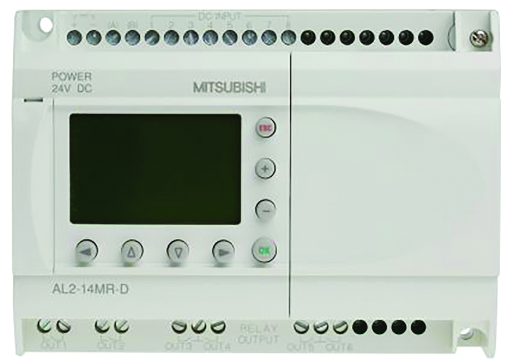 Other view of MITSUBISHI ELECTRIC AL2-14MR-D AL2 Series Programmable Logic Controller 24 V dc - 124.6 x 52 x 90 mm RS232