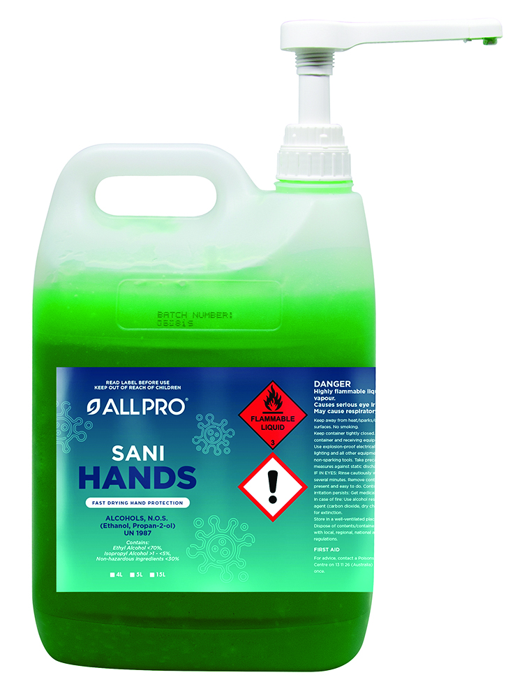 Other view of ALL-PRO SANIHANDS5-DG - Fast Drying Waterless Skin Sanitiser