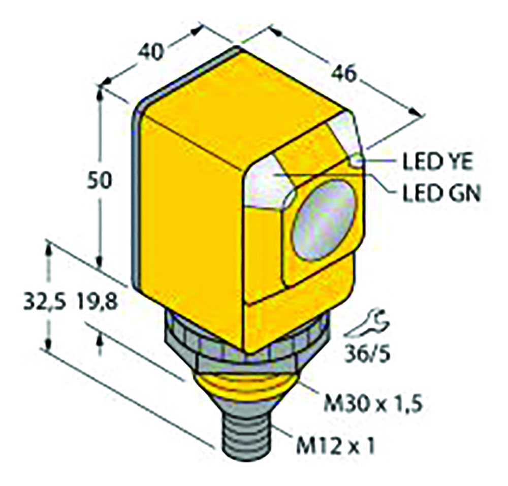 Other view of Turck Q40SP6LPQ Photoelectric Sensor - Retroreflective Sensor with Polarizing Filter