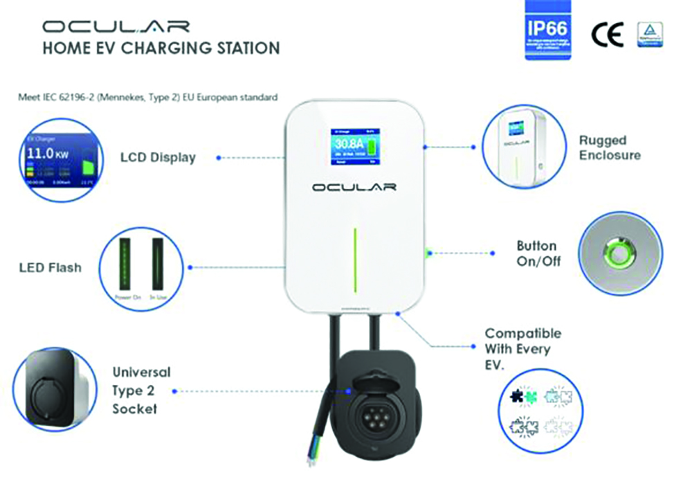 Other view of OCULAR Electrical Vehicle Charger - Universal - Single Phase - 32 Amp