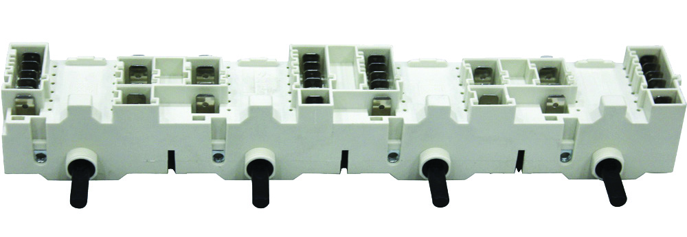 Other view of E.G.O EG41.44723.031 Switch Block 4-Way 16a 240v For Cook Top - 60mm Between Shafts - 23 x 6mm D shaft