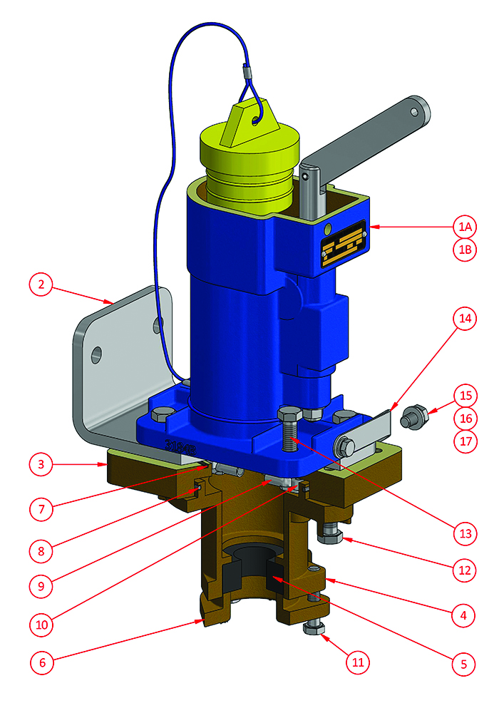 Other view of minto AV114B2 Receptacle - Gland & Bracket - C/W - 150A - 1100V