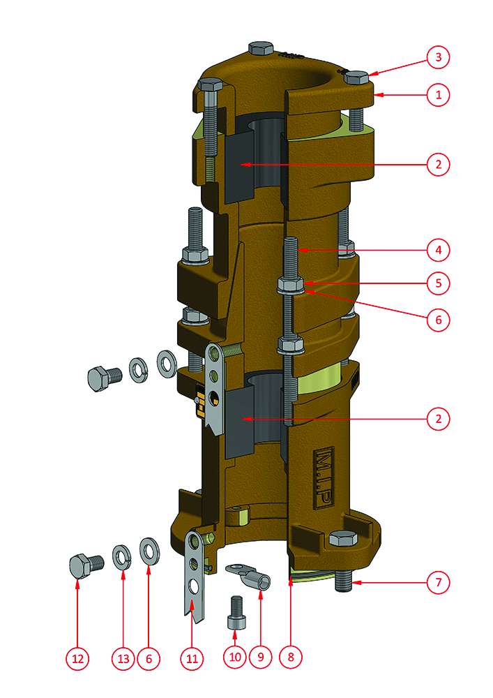 Other view of minto F-4088A Gland Armoured No.3