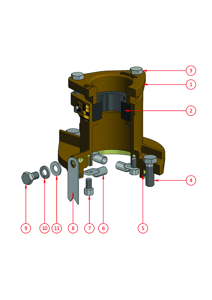 Other view of minto F-4087T Gland TRS No.2