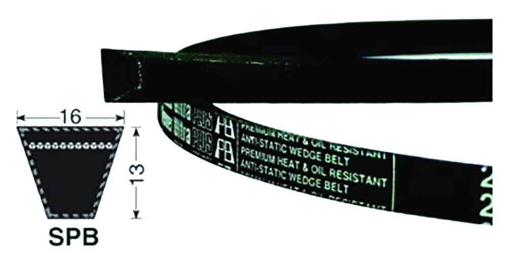 Other view of Fenner SPB1800FEN Wedge Belt SPB - 1800mmx16mm