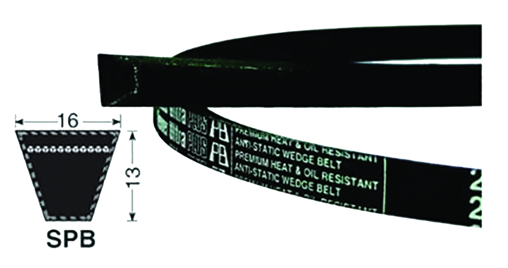 Other view of Fenner SPB2000FEN Wedge Belt SPB - 2000mmx16mm