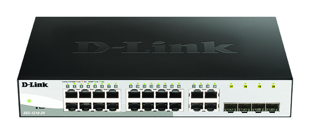 Other view of D-Link DGS-1210-20 20-Port Gigabit WebSmart Switch with 20 RJ45 and 4 Combo SFP Ports