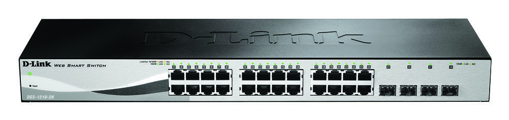 Other view of D-Link DGS-1210-28 28-Port Gigabit WebSmart Switch with 28 RJ45 and 4 Combo SFP Ports