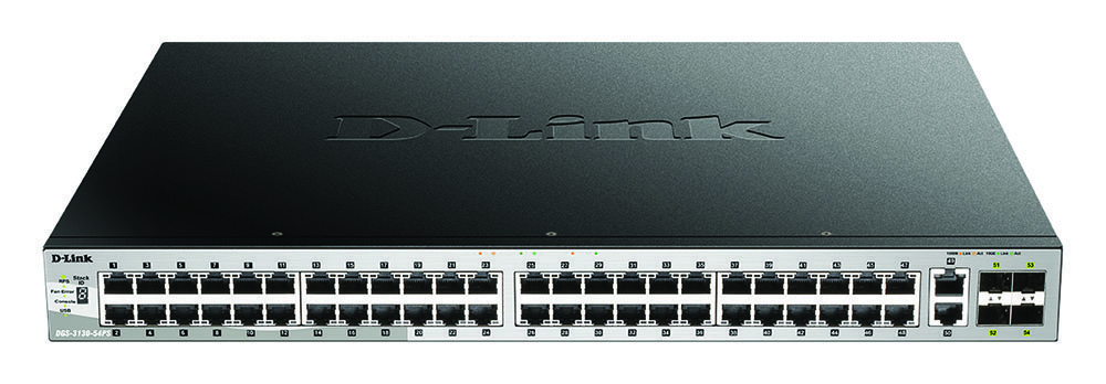 Other view of D-Link DGS-3130-54PS 54 port Stackable Gigabit PoE+ Switch