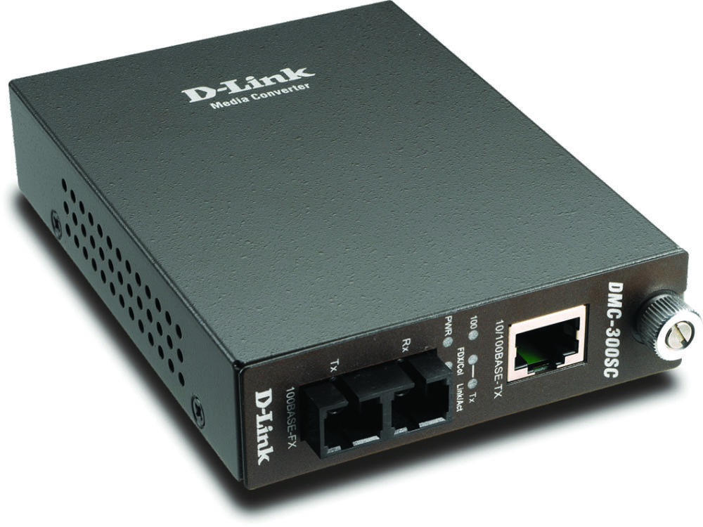 Other view of D-Link DMC-300SC 100BaseTX to 100BaseFX Media Converter with SC Fibre Connector (Multimode 1300nm) - 2km