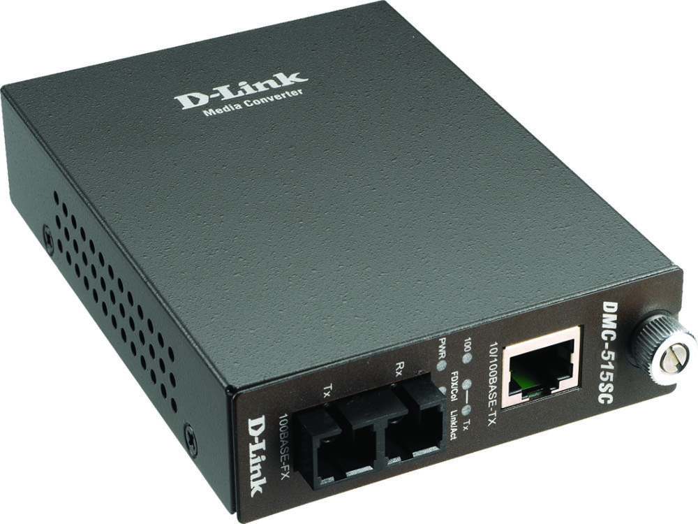 Other view of D-Link DMC-515SC 100BaseTX to 100BaseFX Media Converter with SC Fibre Connector (Single Mode 1300nm) - 15km