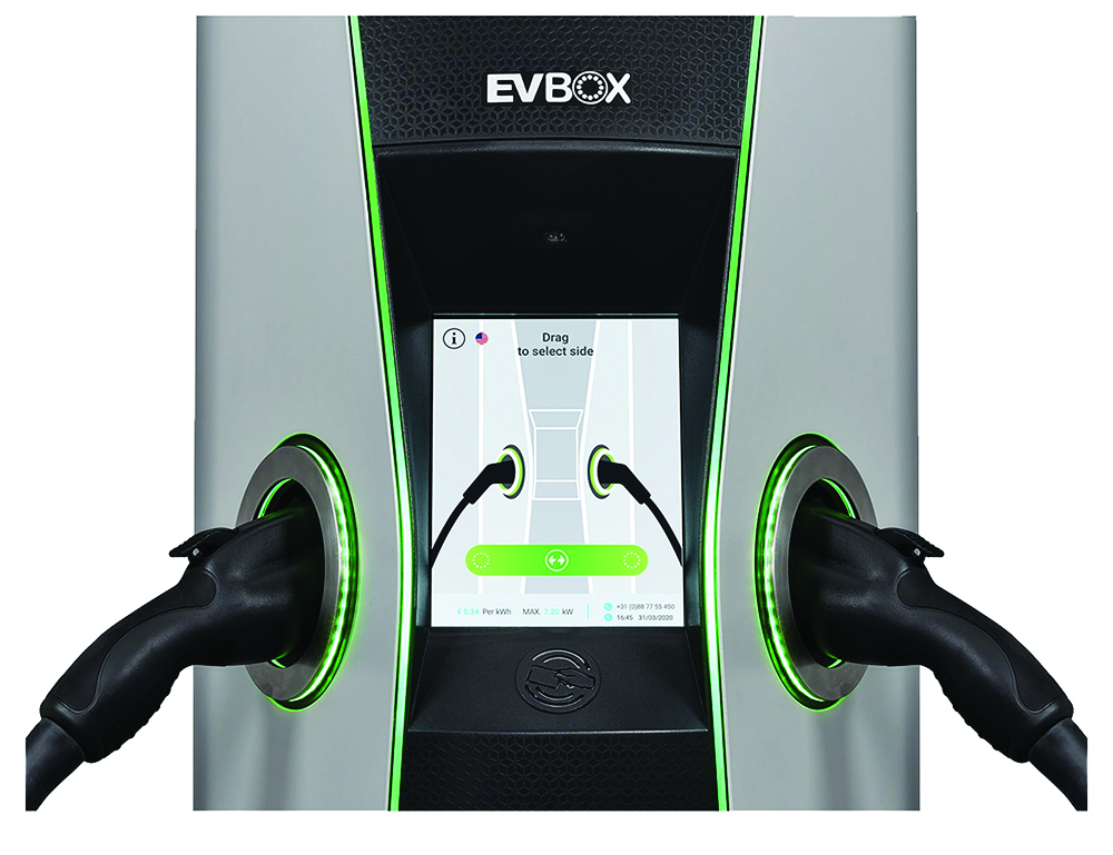 Other view of EVBOX Iqon IQ3323-C38462 Electrical Vehicle Charger - 3 Phase - Hub- 2 x 32A - 2 x 22kW -Type 2 - Double Fixed Cable