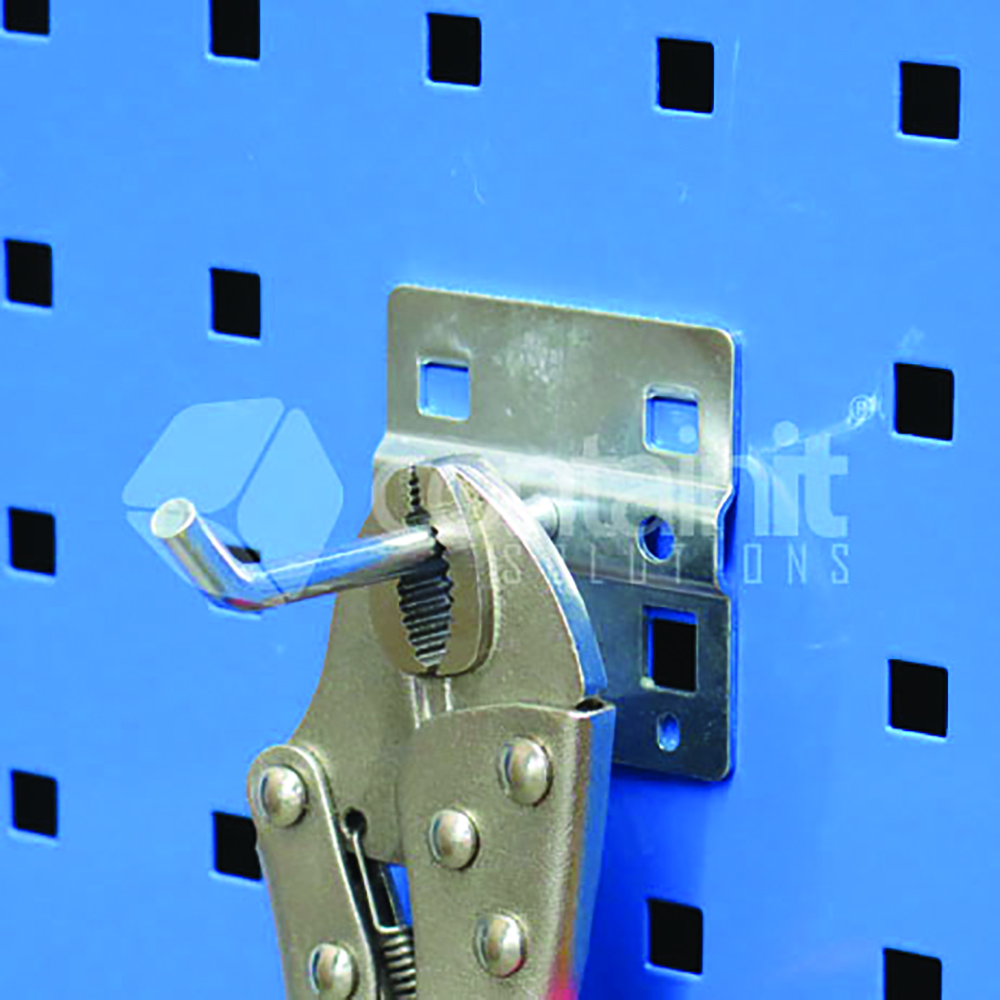 Other view of ContainIt Solutions TH04 Single Prong Hook - With 45 degree End - Zinc Plated Finish