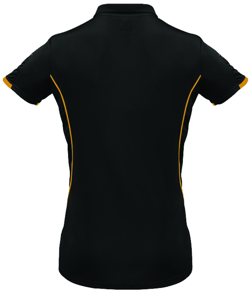 Other view of Bizcollection Razor P405LS Polo T-Shirt - Women - Polyester - Black/Gold - 22