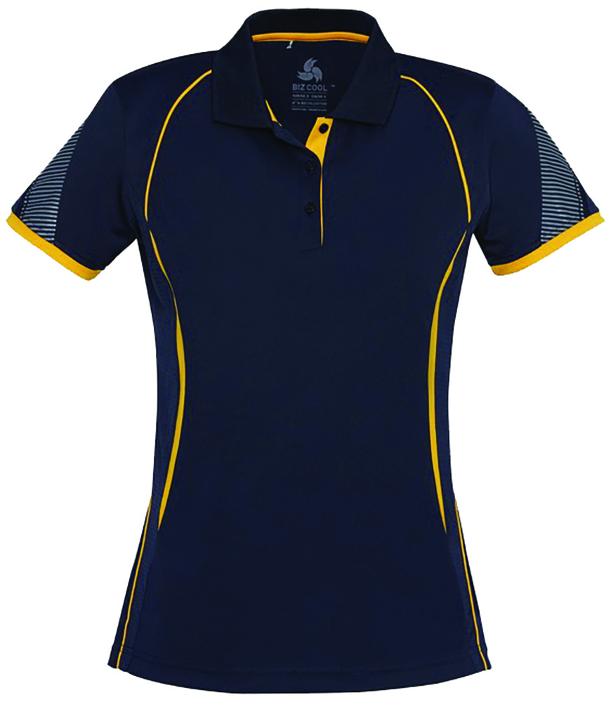 Other view of Bizcollection Razor P405LS Polo T-Shirt - Women - Polyester - Navy/Gold - 12