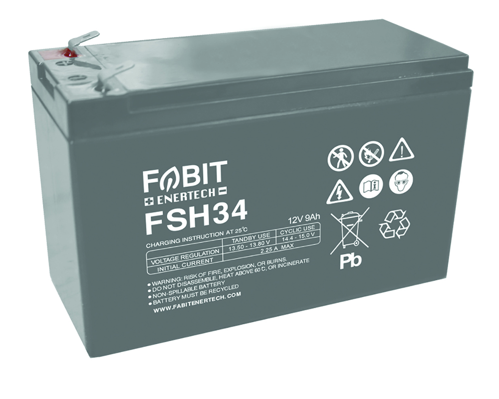 Other view of Fabit FSP18 Battery - AGM Sealed Lead Acid VRLA (Valve Regulated Lead Acid) - 12V