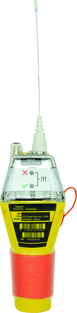 Other view of GME MT600GAUS Emergency Position Indicating Radio Beacon (EPIRB) - Manually Activated - 10yr Battery Life - 66 Channel GPS Receiver - 406Mhz - Yellow