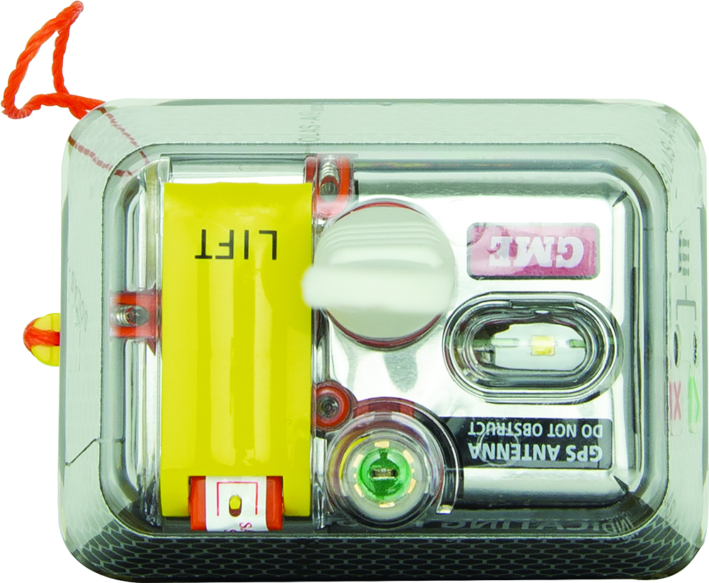 Other view of GME MT600GAUS Emergency Position Indicating Radio Beacon (EPIRB) - Manually Activated - 10yr Battery Life - 66 Channel GPS Receiver - 406Mhz - Yellow