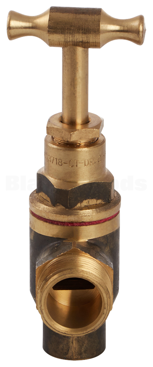 Other view of Millennium Tapware Tee Head Cock Meter - Brass - 3/4" - THRAMC20 - Thomas Gooden