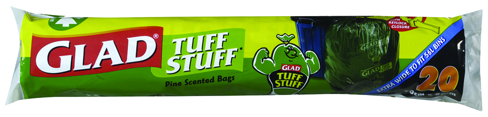 Other view of GLAD TUFF STUFF GBR20/12 Pine Scented Garbage Bag - Black - 56L (20)