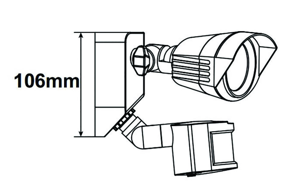 Other view of Plusrite LED-FXDSECW20/4K Flood Light LED - Motion Sensor - 20W - 4K - IP65