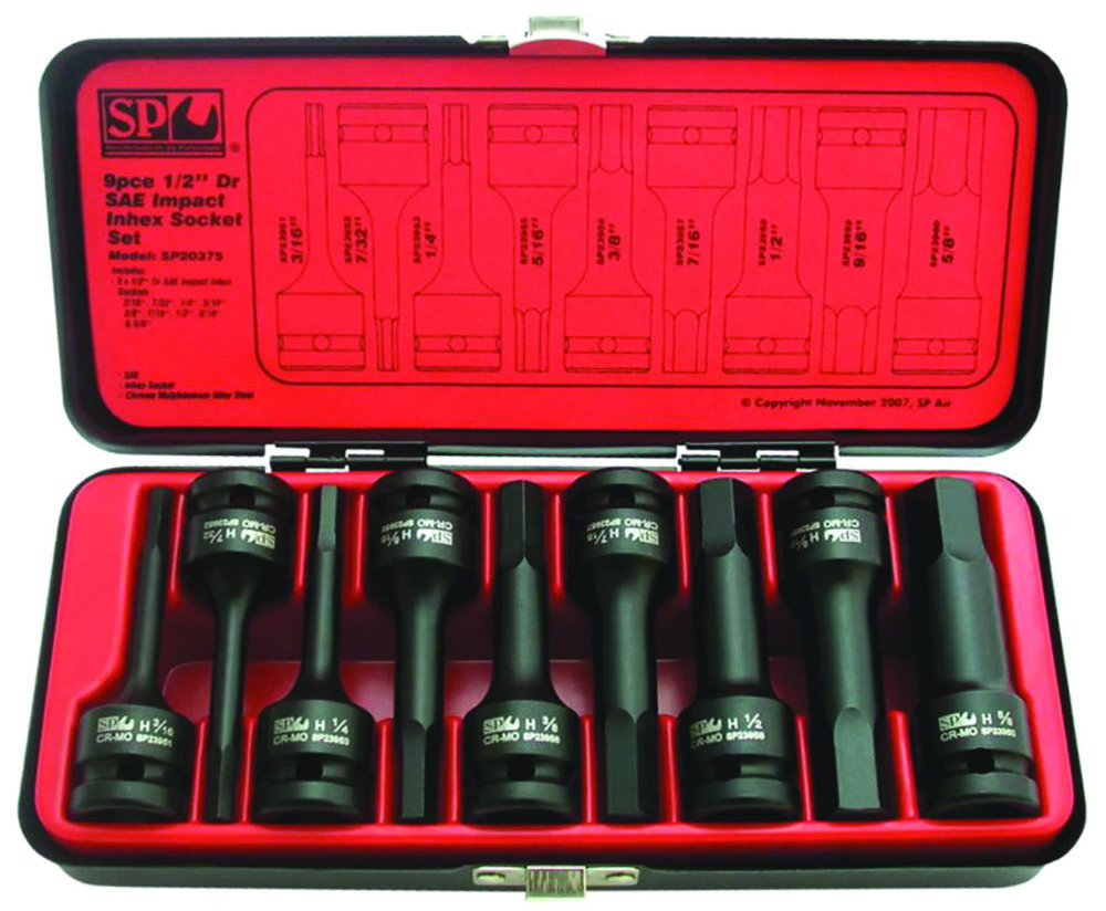 Other view of SP Tools SP20375 Inhex Impact Socket Set - 9pc SAE 1/2inch