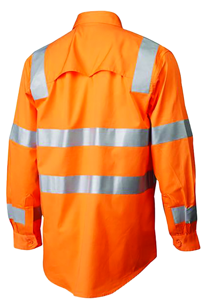 Other view of Master Workwear 7WM620 Shirt - Women - Long Sleeve - Railway Orange - 6