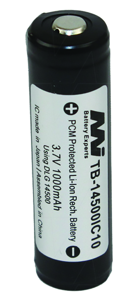 Other view of Master Instruments TB-14500IC10 Battery - Torch - Protected Lithium Ion - 14500 Size 1Ah - 3.7V