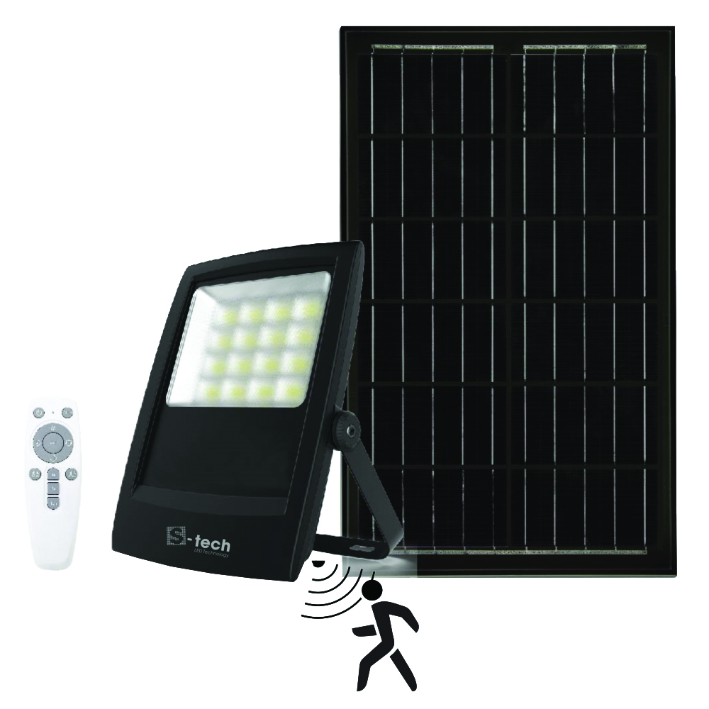 Other view of S-tech SFL-M60 LED/Solar Sensor Flood with Remote - 60W