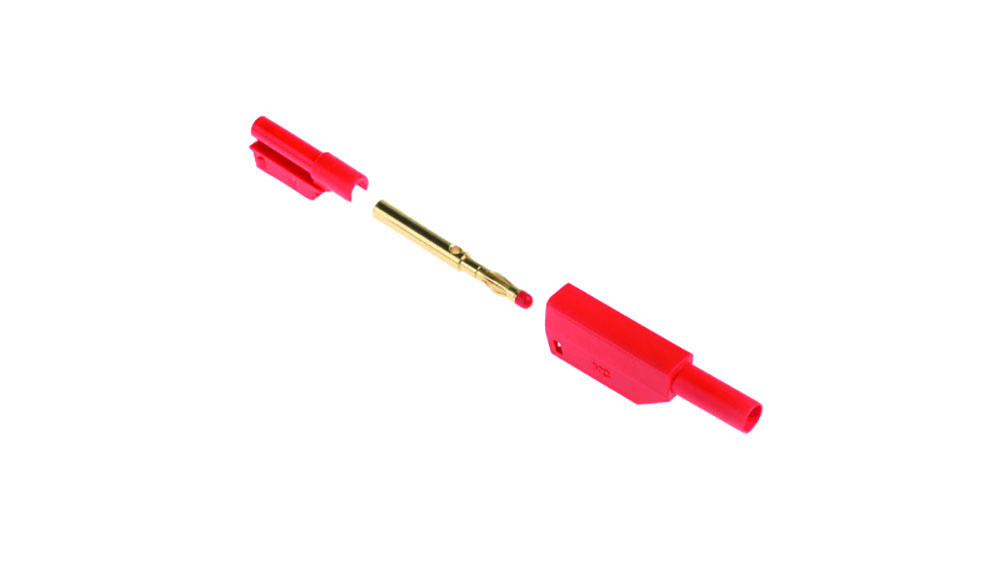 Other view of STAUBLI 22.2380-22 22.1203 - Red Male Banana Plug - Solder Termination - 1000V - 32A