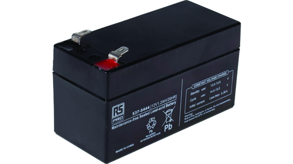 Other view of RS PRO 537-5444 - Battery - 12V - Sealed Lead Acid - 1.2Ah