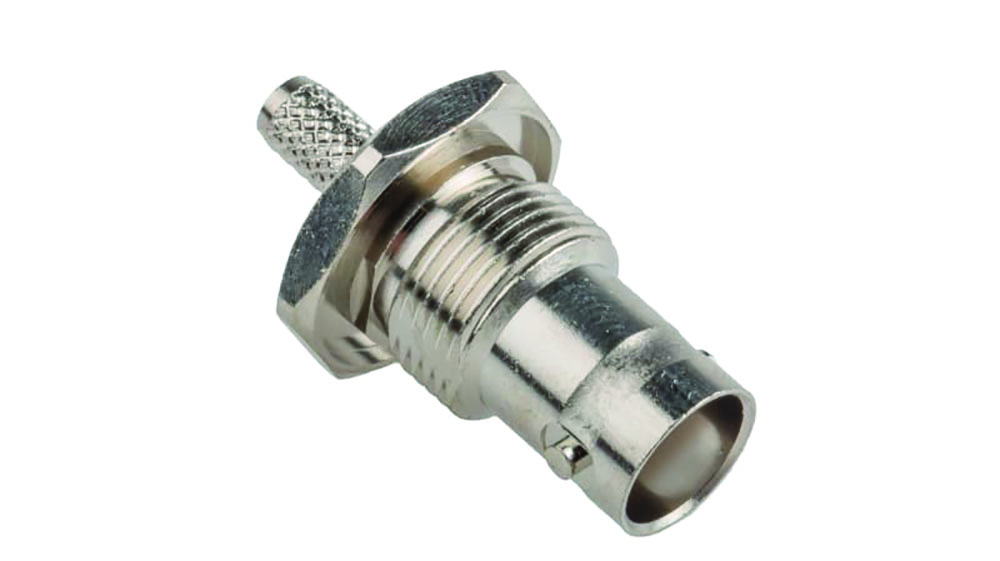 Other view of RS PRO 546-3743 - 50Ω Straight Panel Mount - BNC Connector - Bulkhead Fitting - Jack - RG58