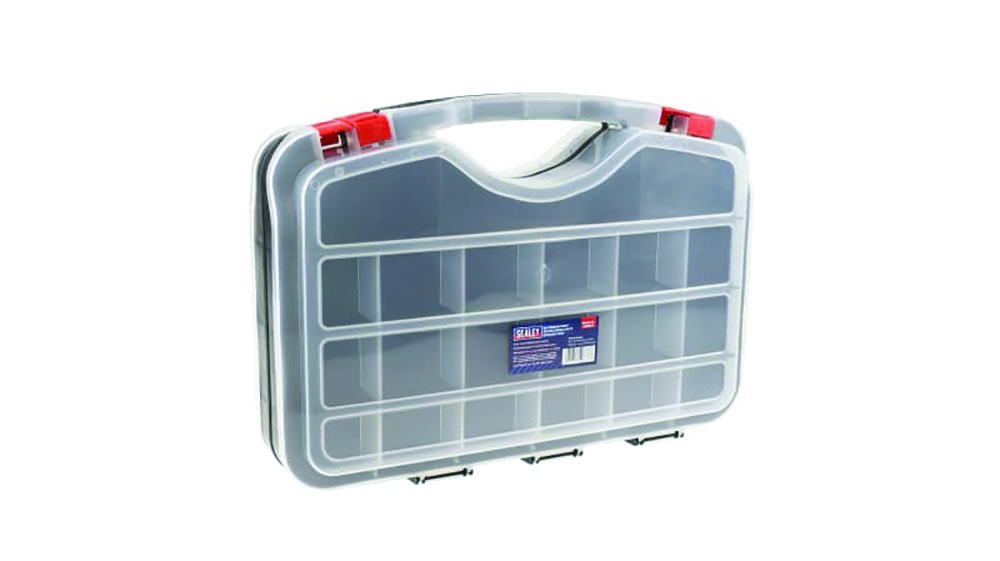 Other view of RS PRO 851-7515 - Adjustable Compartment Box - 42 Cell Clear PP -95mm x 420mm x 300mm