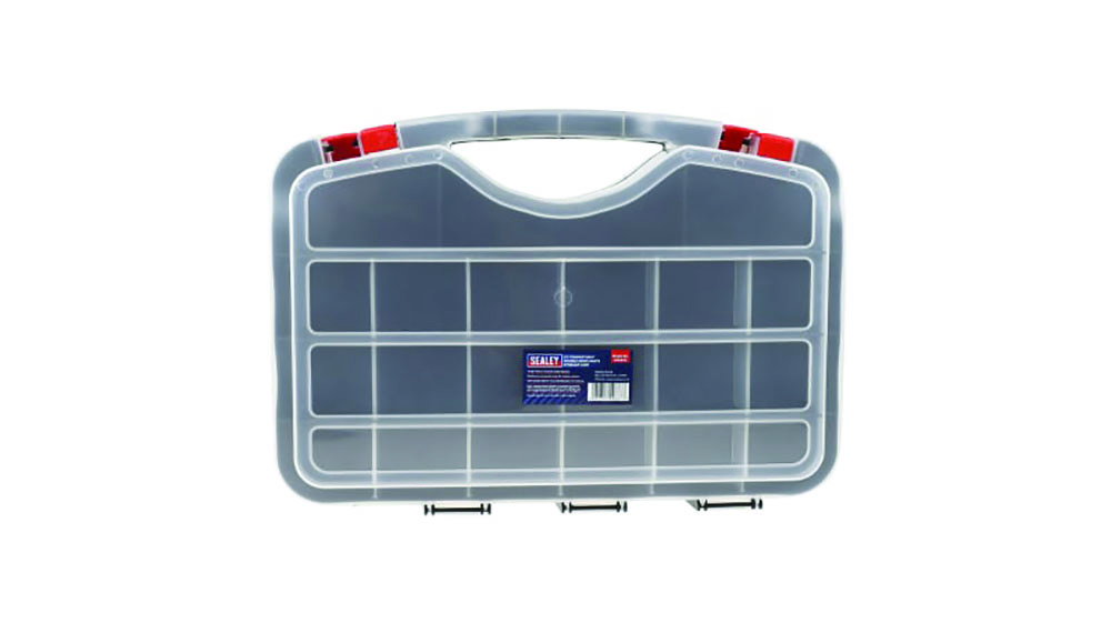 Other view of RS PRO 851-7515 - Adjustable Compartment Box - 42 Cell Clear PP -95mm x 420mm x 300mm