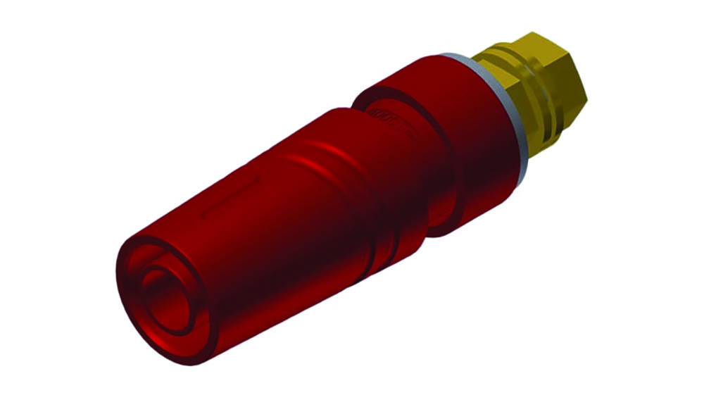 Other view of HIRSCHMANN Test Masurement 972357701 - Banana Socket - Red - Female - M4 Thread Termination - 1000V ac/dc - 32A