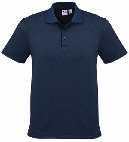 Other view of Men's Tonal Polo T-Shirt – Cotton - Viscose - Polyester – Carbon Blue – 4X-Large – P501MS – Shadow – Biz Collection