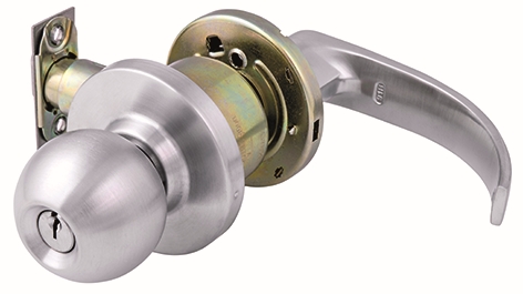 Other view of TRIO - Entrance Knob/Lever - Fire Rated - Stainless Steel - Satin - 75 mm - 70 mm Backset - R21-KL3007 -  - 10/Pack