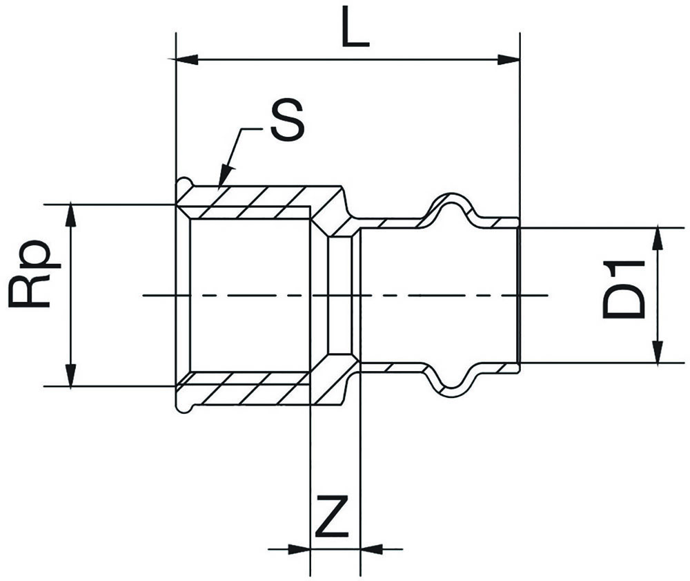 Other view of 404668 - Coupling Water 20X3/4F Bsp