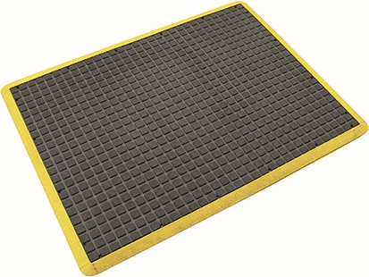 Other view of MatTek - Air Grid Anti Fatigue Mat - 900 x 1200 x 14mm - AG34YEL - Black/Yellow