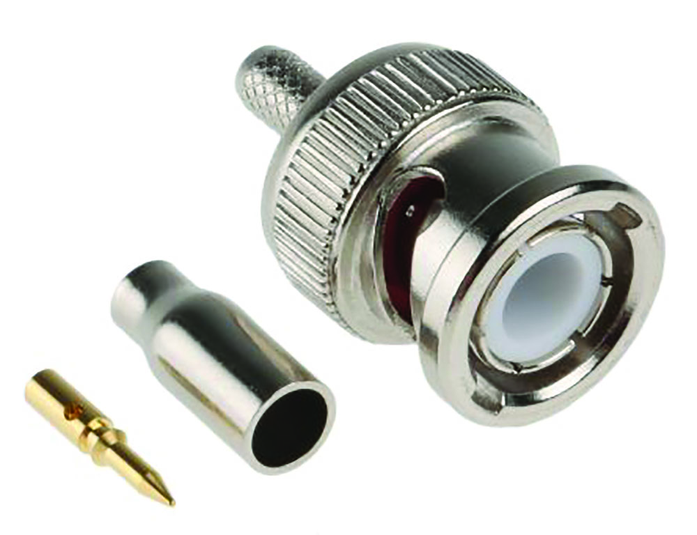 Other view of RS PRO 546-3620 Straight Cable Mount BNC Connector - Crimp Plug - 50Ω - 5X20mm - Pack of 50