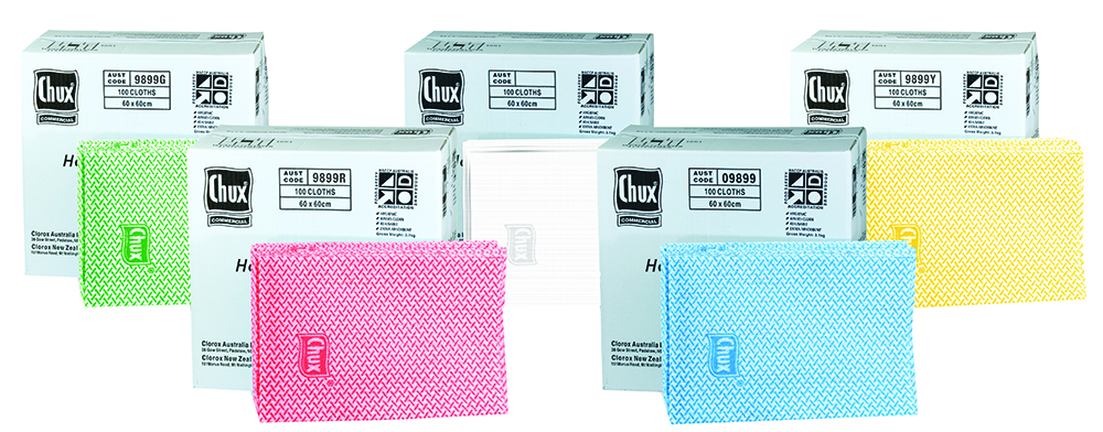 Other view of Chux - ® Superwipes® Heavy Duty 60x60cm Blue Box100 - 09899