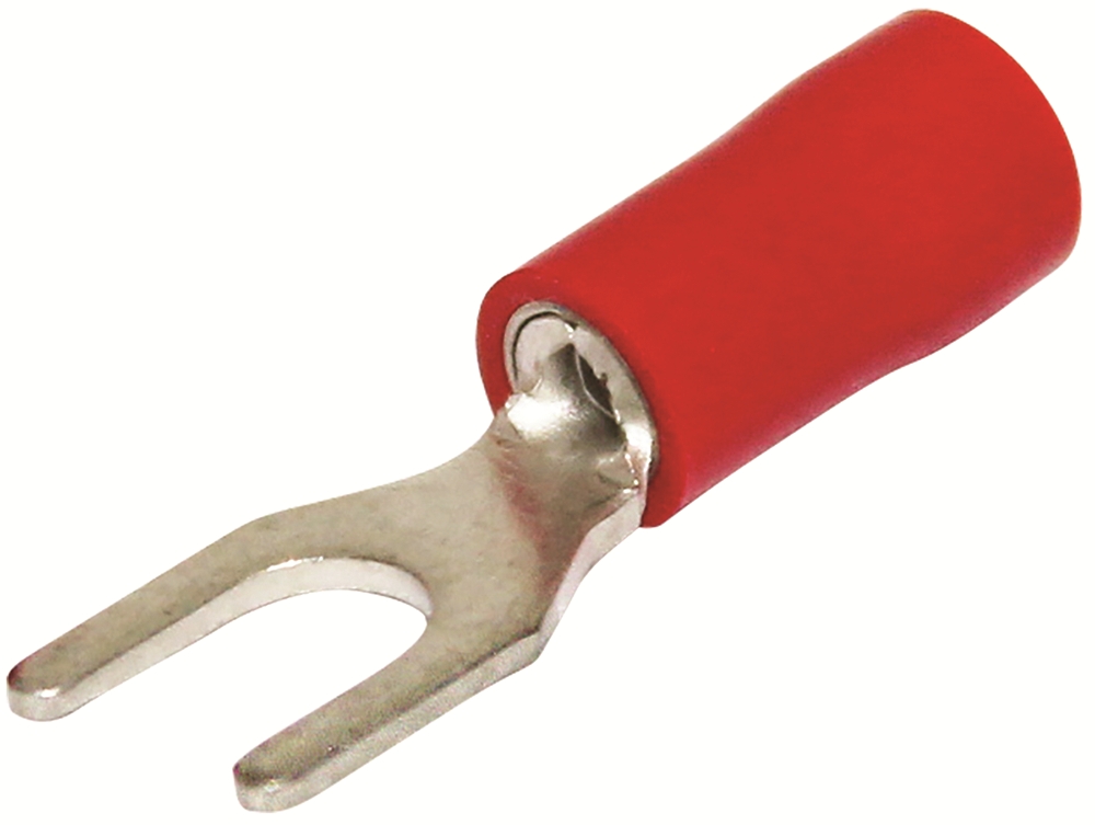 Other view of Hellermann Tyton 1S3 Single Grip Spade/Fork - 3.2mm - Red - Pack of 100