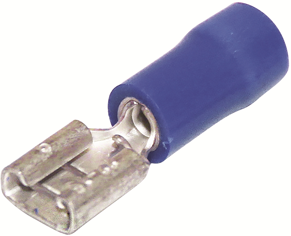 Other view of Hellermann Tyton QDF2-5/8 Terminal - QC Female Funnel Entry - Double Grip - Duble Grip - 4.8x0.8mm - Blue - Pack of 100